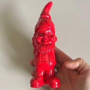 Red Gnome Figurine Made in Germany